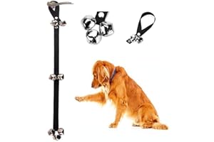 LVYOUIF Dog Doorbells Puppy Bells for Dog Training and Housebreaking Your Doggy Premium Quality - 7 Extra Large Loud 1.4 DoorBells Adjustable Length