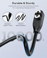 FYOUNG 2pk USB-A Magnetic Charging Cable for SHOKZ OpenSwim Pro S710 Bone view 3