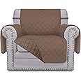 Easy-Going Chair Sofa Slipcover Reversible Sofa Cover Water Resistant Couch Cover Furniture Protector Cover with Elastic Straps for Pets Kids Children Dog Cat (Chair, Brown/Brown)