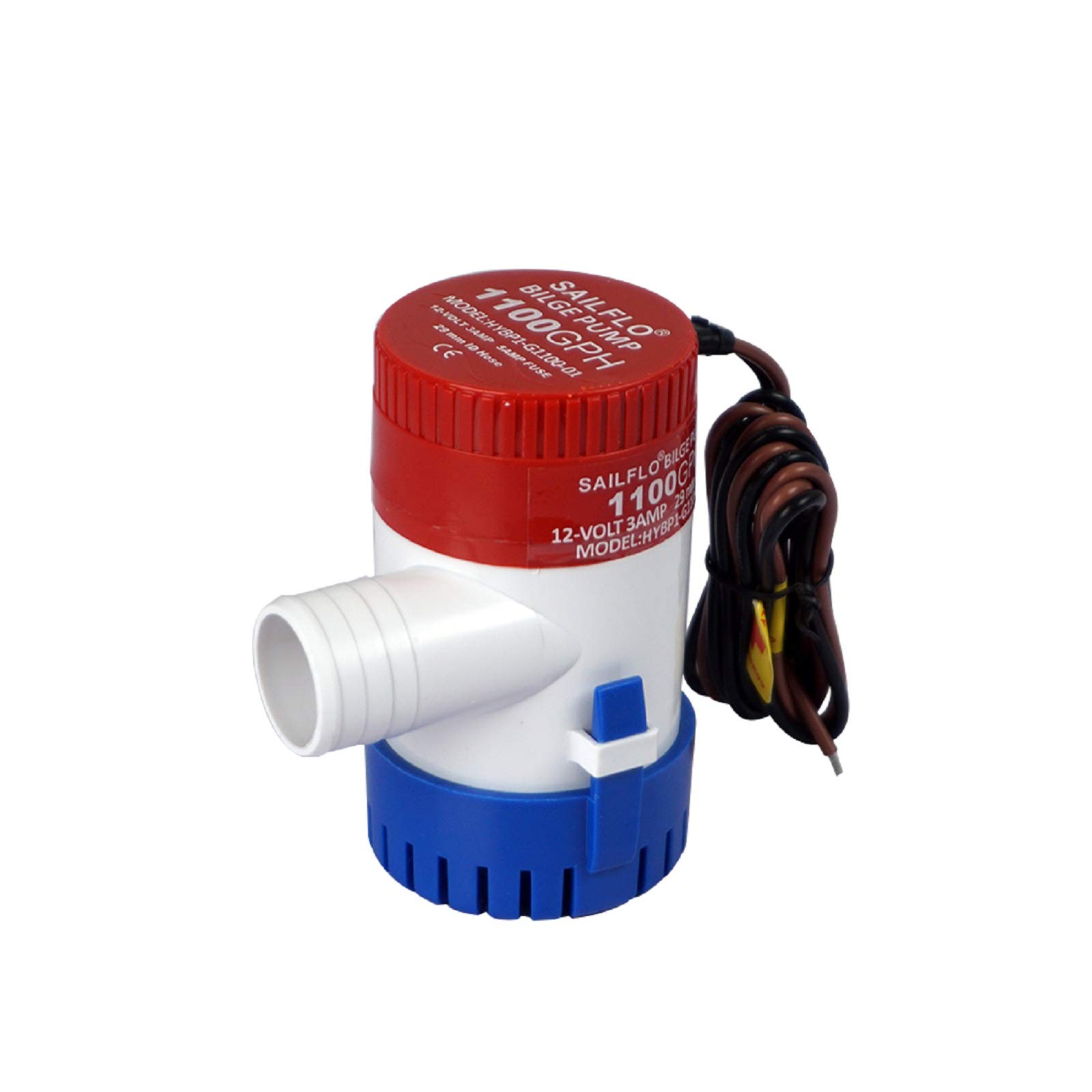Eco-Worthy - Submersible Marine Bilge Pump for Boats - 12V, 3A, 4160 litres/Hour - High Flow - Quiet