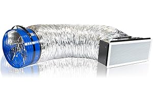 QuietCool QC CL-7000 Classic Advanced Whole House Fan - Up to 6924 CFM - Two Speed - Covers up to 3,462 SQFT - 10 Year Warranty - Removable Grille - R5 Insulated Dampers - 20ft Power Cord