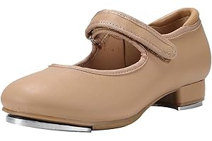 Linodes Patent Easy Strap Tap Shoe for Girls and Boys (Toddler/Little Kid/Big Kid)