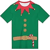 CZLBTFTP Christmas Santa Claus Funny Costume T-Shirt