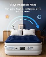 Active Era Luxury Double Inflatable Mattress with Built-in Pump 193x137x36.5cm view 2