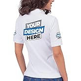 Pranboo® Custom Polo Shirt for Women, Golf Polo Shirt, for Business, Casual Wear, and Sports Teams