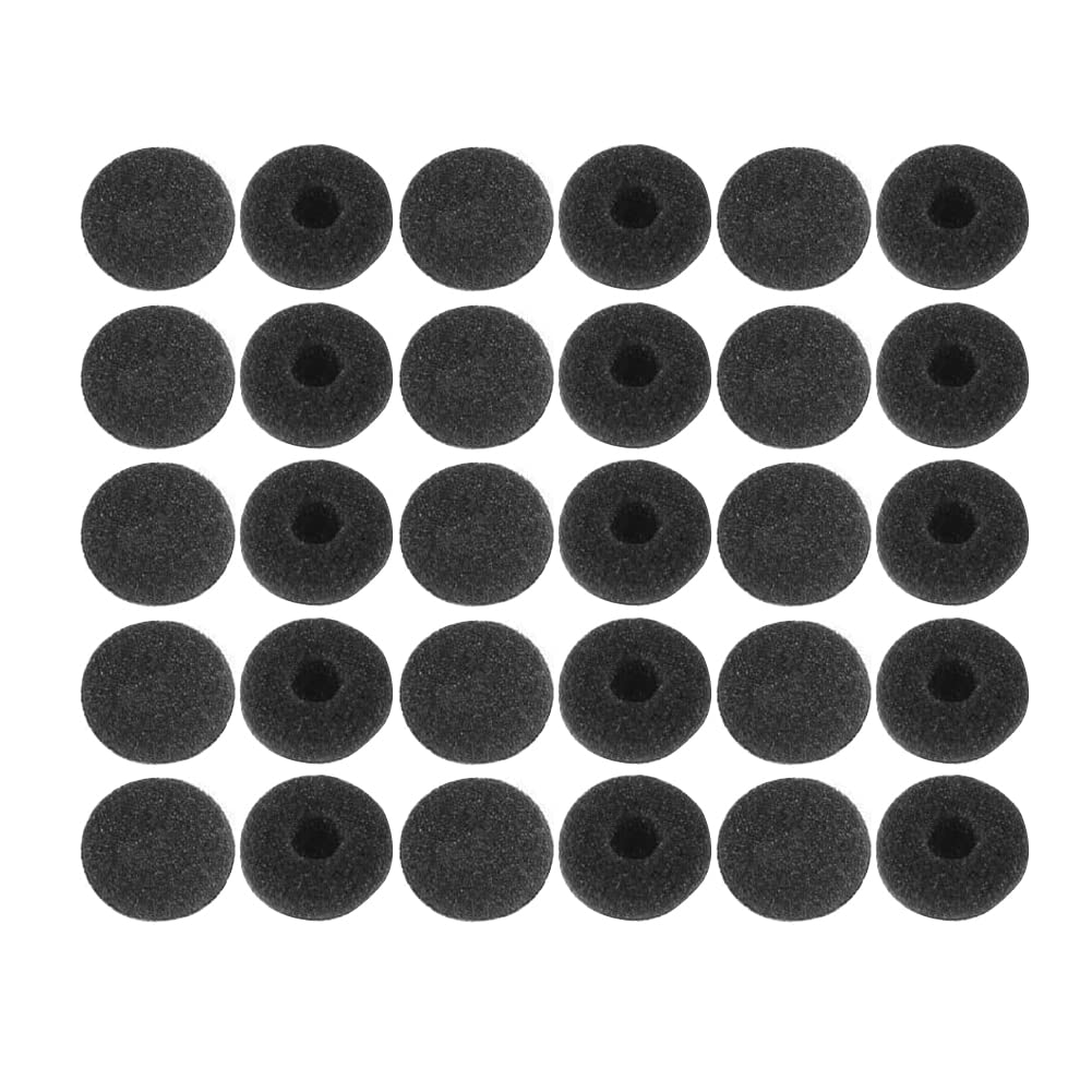 Haobase 30 Pack Foam Earbud Earpad Ear Bud Pad Replacement Sponge Covers for Earphone