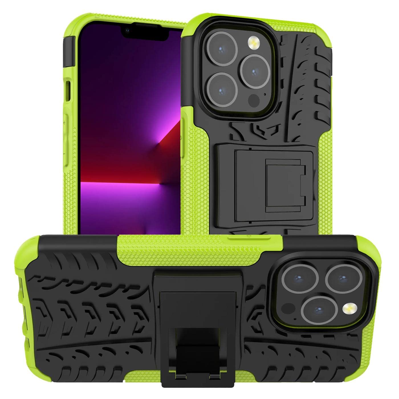 Verco Mobile Phone Case, iPhone 13 Pro Max Case, Armor Outdoor Phone Case for iPhone 13 Pro Max Case Tank Hard Case [Cover Suitable for Construction Site] Green