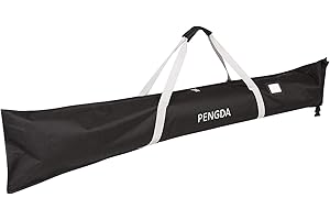 PENGDA Adult Eco Alpine Ski Bag - 900D Polyester, Water-Resistant, Adjustable Length, Fits 170-190CM
