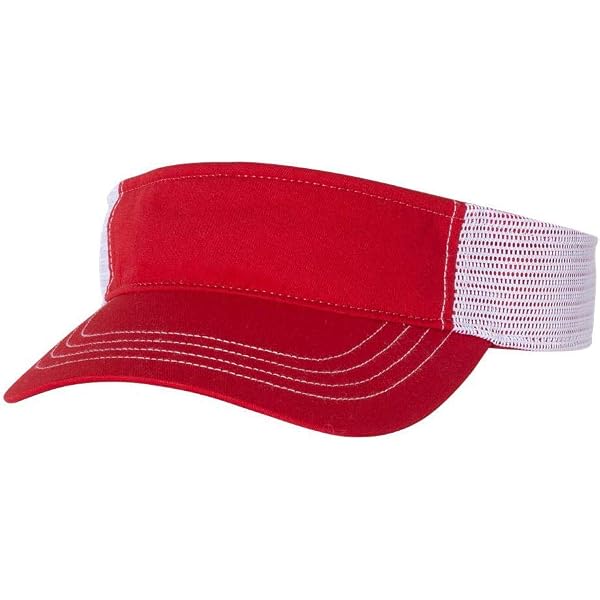 Red Lifeguard Visor Hat | Professional Uniform Pool Sun  display picture 1