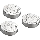 Renata Watch Battery Swiss Made Renata 377 or SR626SW OR AG4 1.5V (3 Batteries, 377 or SR 626 SW)