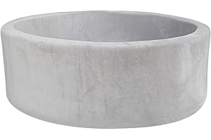 EOSAU Foam Kids Ball Pit for Toddlers, Soft Round Playpen Coral Fleece Ball Pool Ideal Gift Play Toy for Babies Infants, NOT Include Balls (Gray)