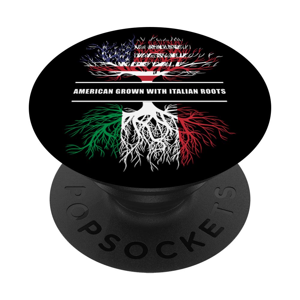 American Grown With Italian Roots Italian Flag PopSockets PopGrip: Swappable Grip for Phones & Tablets
