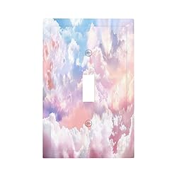 Colorful Abstract Clouds Light Switch Plate Cover 1