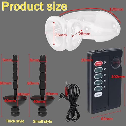 MFMYEE Remote Control Electric Shock Chastity Cock Cage, Electro Stimulate  Urethral Plug with Chastity Cage, Electric Penis Ring Urethra Dilator,  Insert into Urethral BDSM Adult Sex Toy (Small Style) in Saudi Arabia |