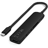 Satechi 6 in 1 USB C Hub Multiport Adapter with HDMI 4K@60Hz, 100W PD Charging, 2X USB-A Data Ports, Micro/SD Card Readers fo
