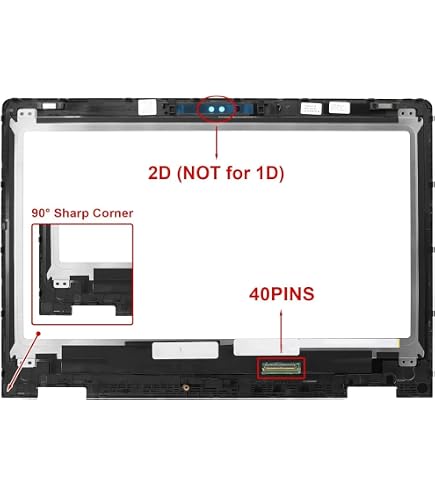 Dalle Écran 13.3" LED NV133FHM-N6A V8.0 FHD 1920x1080 - Remplacement Pour PC Portable, Neuf