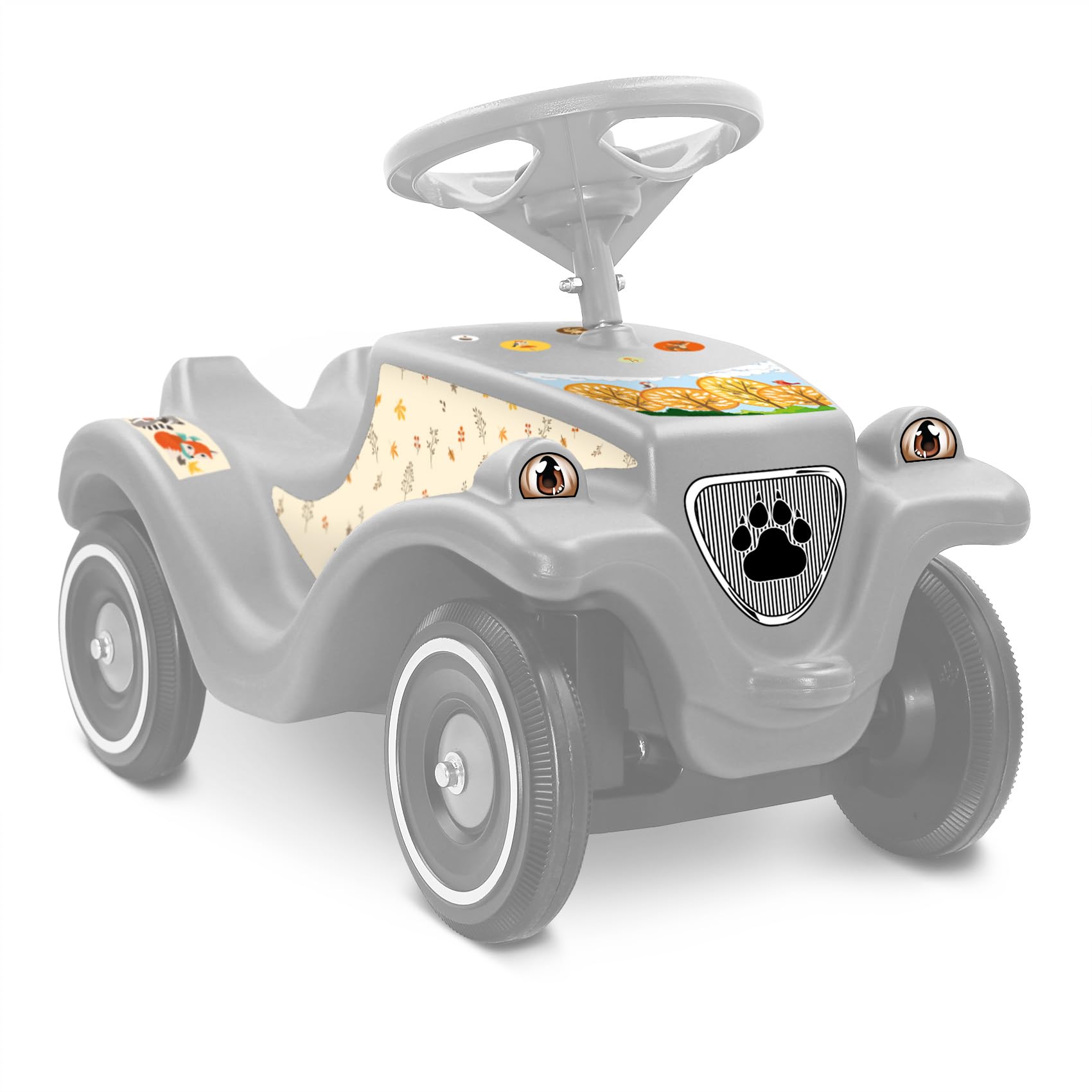 Finest Folia Sticker Set Compatible with Big Bobby Car Classic Sticker for Children's Vehicle Slide Car Toy Car Design Film for Girls Boys R194 (21 Forest Animals)