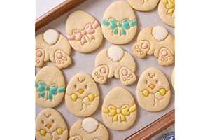 Easter Cookie Cutters - Chicken, Rabbit, Egg Shapes - Non-Toxic Baking Molds for Easter, Pastries, Party Decorations, Rabbit
