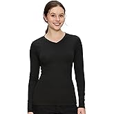 COZYFIT Women’s Underscrub Tee Comfort V-Neck Long Sleeve Undershirt with Soft & Easy Care Fabric