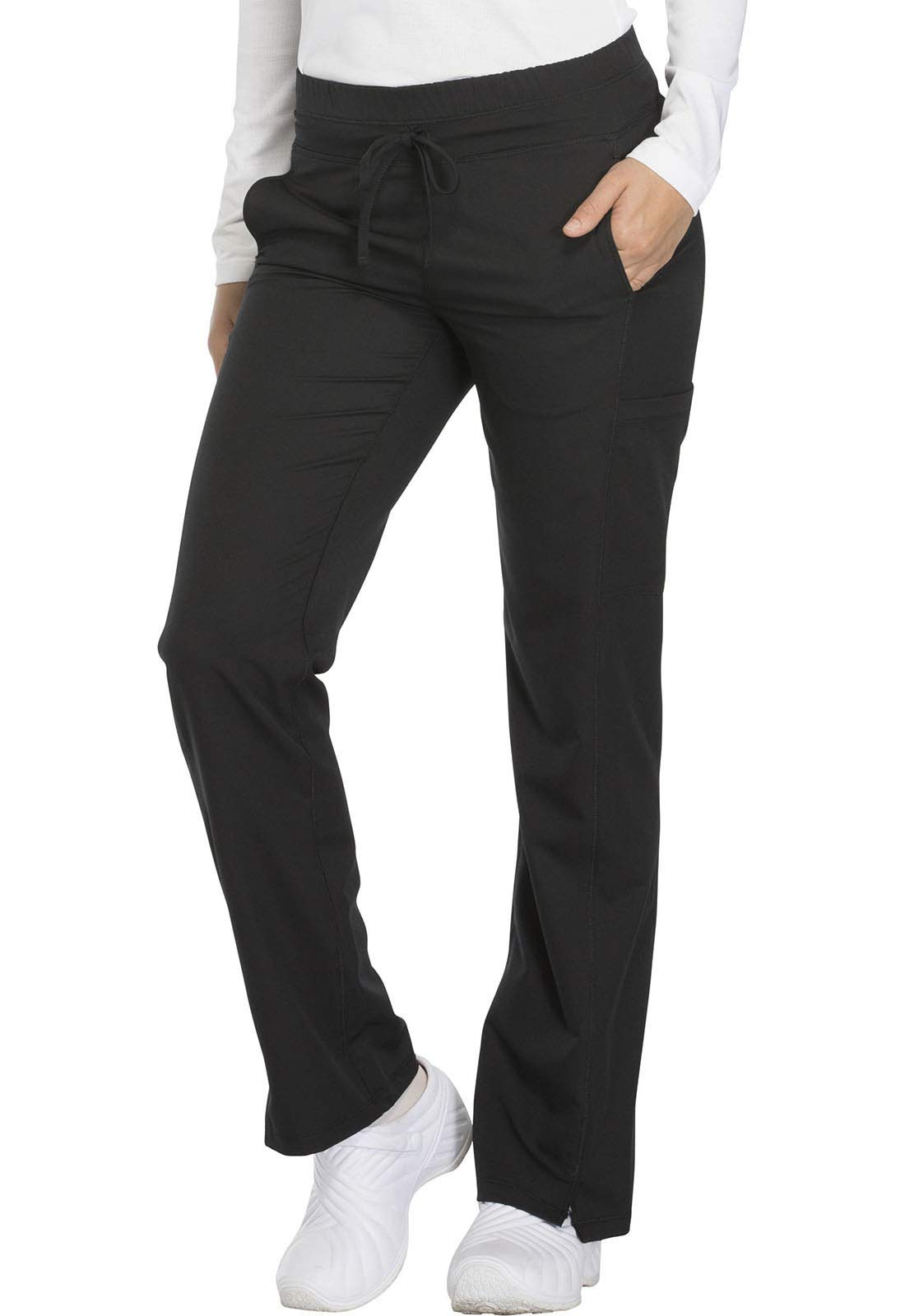 Photo 1 of Dynamix Scrubs for Women, Drawstring Cargo Pants for Women Plus Size DK130P, 2XL Petite, Black