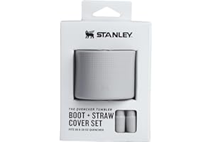 Stanley Quencher Boot and Straw Cover Cap Anti-Slip Silicone Protector for Tumbler with Handle Accessory Set for Stainless St