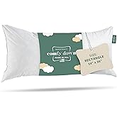 ComfyDown Decorative Throw Pillow Insert, Down and Feather Fill, 100% Cotton Cover, 233 Thread Count - Made in USA (14 X 36)