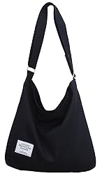 Covelin Women's Retro Large Size Canvas Shoulder