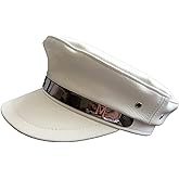 Brcus Women Yacht Captain Sailor Hat PU Newsboy Cabbie Baker Boy Peaked Beret Cap