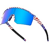 VEWOE Polarized Cycling Sunglasses for Men Women,UV400 Protection Sports Sunglasses,Baseball Glasses for MTB Fishing