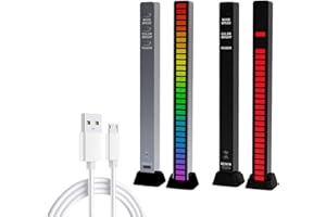2 Rhythm Light Bar, Sound Control RGB Audio LED, Voice-Activated Light Bar