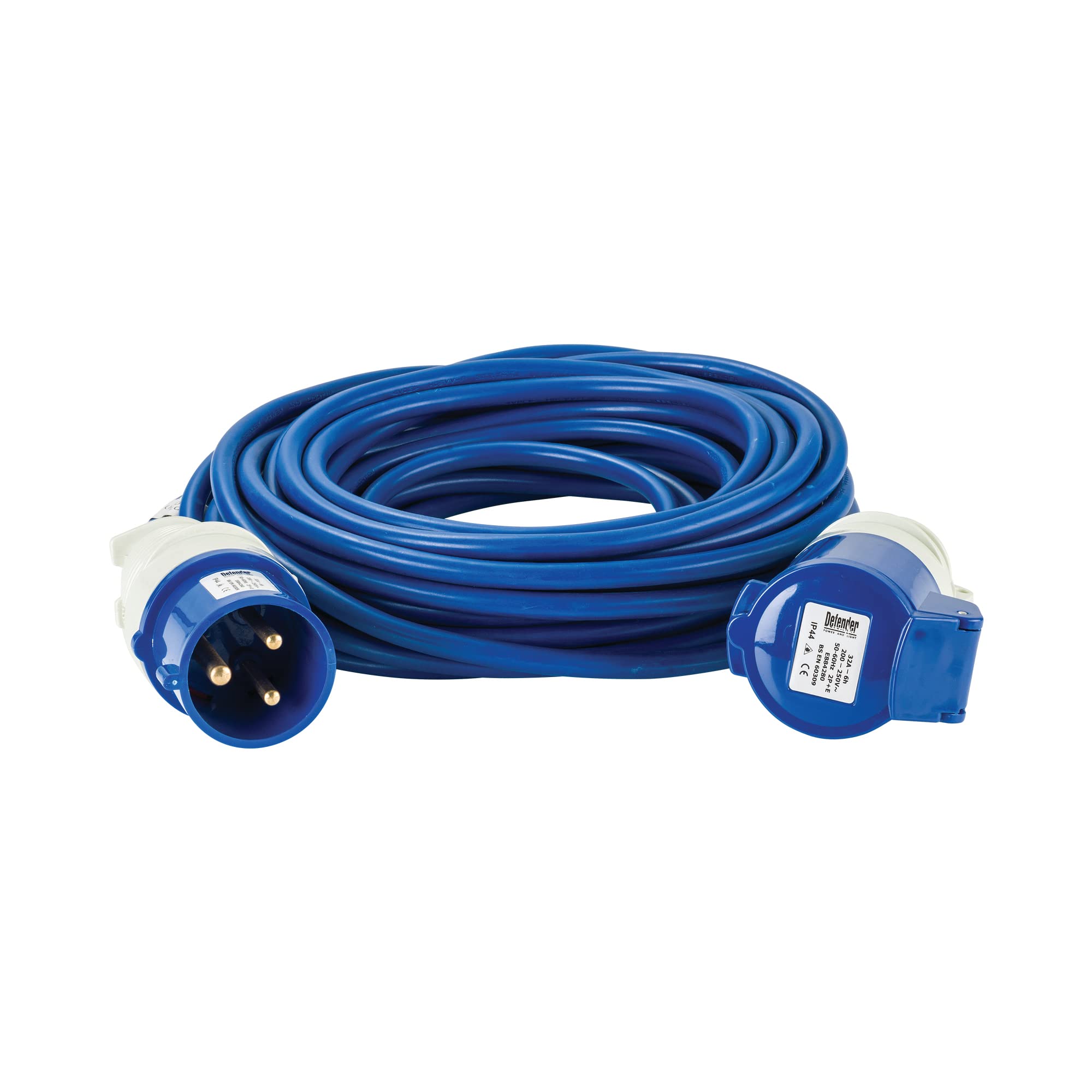 Defender Arctic Extension Lead Blue 2.5mm2 32A 14m 230V (E85237)