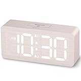 uscce Wooden Digital Alarm Clocks for