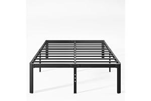 Nordicbed 18 Inch High Metal King Bed Frame No Box Spring Needed, Heavy Duty King Size Bed Frame Platform, Noise Free, Easy Assembly, Black