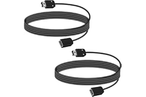 Vrllinking NES Classic Controller Extension Cable & SNES Power Cord - Compatible with Super Nintendo Classic Edition Controller, Mini Nintendo Controller, Wii & Wii U | Durable 10ft Replacement Cable (2 Pack)