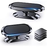 【2-Pack】 Magnetic Phone Holder for Car Dash【Strong Magnet】 Magnetic Car Phone Holder Mount 【4 Plate】 Phone Holders for Your Car Phone Mount for Car Dashboard Cell Phone Car Mount for iPhone Samsung