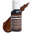 Chefmaster Buckeye Brown Liqua-Gel® Food Coloring | Vibrant Color | Professional-Grade Dye for Icing, Frosting, Fondant | Baking & Decorating | Fade-Resistant | Easy-to-Use | Made in USA | 0.70 oz
