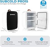 Subcold Pro15 Luxury Mini Fridge 15L Portable 12V 240V Black view 4