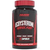 Huge Supplements Ecdysterone Supplement, Natural Muscle Builder for Men, 1000mg Beta Ecdysterone Per Serving, Optimally Dosed, Superior Absorption, 98% Highest Purity Available