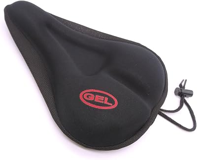 Maveek Gel Bike Seat Cover Extra Comfortable Soft Gel Cushion Black