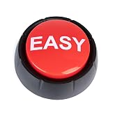 REFARICO Easy Button for Quiz Competition and Family, Funny Button with Sound Effects, Buzzer Desk Accessories, Gag Gifts for Man and Women - Easy