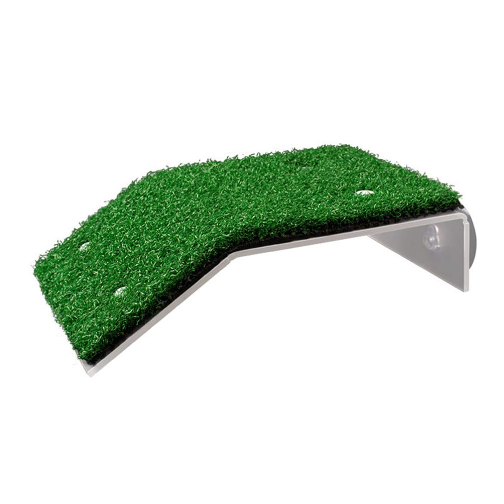 Lawn Turtle Platform Turtle Resting Basking Platform Tortoise Climbing Platform Fake Grass Turtle Ramp for Turtle Tank Crab Reptile S