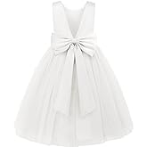 JerrisApparel Flower Girls Dress Wedding Satin Dresses Princess Birthday Party Prom Ball Gown