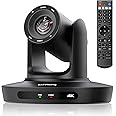 KATOVJJTS PTZ Camera 4K UHD with 20X Optical Zoom,Video Conference Room Camera,Live Streaming for Church Worship,USB HDMI IP POE Work with Vmix,Zoom,OBS,YouTube,Facebook Livestream