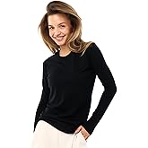 Merino Wool Base Layer Women - 100% Merino Wool Shirt Women Thermal Underwear Long Sleeve T-Shirt for Hiking