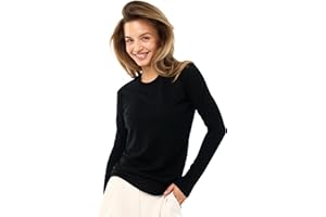MERINO.TECH Merino Wool Base Layer Women - 100% Merino Wool Shirt Women Thermal Underwear Long Sleeve T-Shirt for Hiking