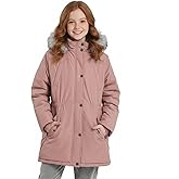 SOLOCOTE Big Girls Parka Winter Coat – Kids Insulated Long Warm Jacket Water-Resistant Heavyweight with Faux Fur Hooded