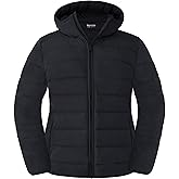 wantdo Women's Plus Size Lightweight Jackets Full-Zip Quilted Warm Jacket with Hood
