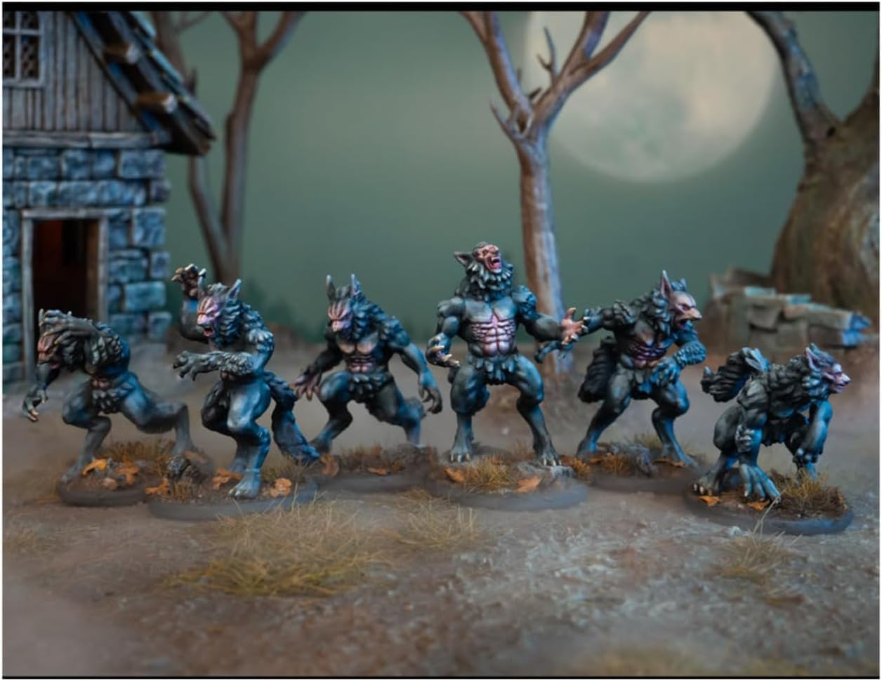 Wargames Atlantic Classic Fantasy: Werewolves (20 Multi Part Hard Plastic 28mm Figures)