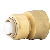 Jones Stephens C77422LF 1/2" x 3/4" FPT PlumBite Push On Reducing Adapter, Bag of 1