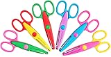 Asdirne Kids Scissors Craft Set of 6 Serrated Zig Zag Assorted Colors view 1